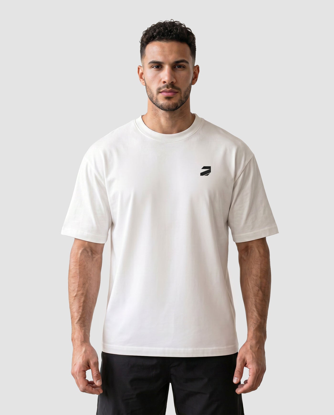 El-3ameed Oversized White T-Shirt
