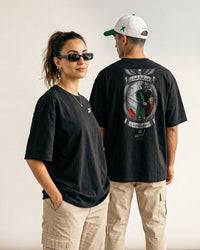 El-3ameed Oversized Black T-Shirt
